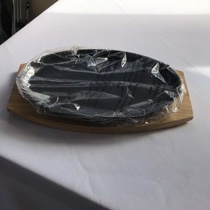 Fajita Skillet and Wood Base